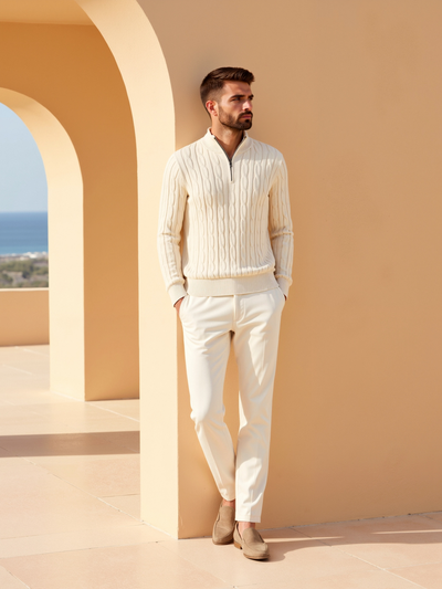 Matteo | Eleganter Herrenpullover aus Baumwolle langarm