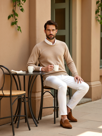 Matteo | Eleganter Kaschmir Pullover für Herren Sommer