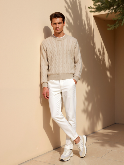 Matteo | Eleganter Kaschmir Pullover für Herren langarm