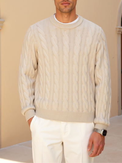 Matteo | Eleganter Kaschmir Pullover für Herren langarm