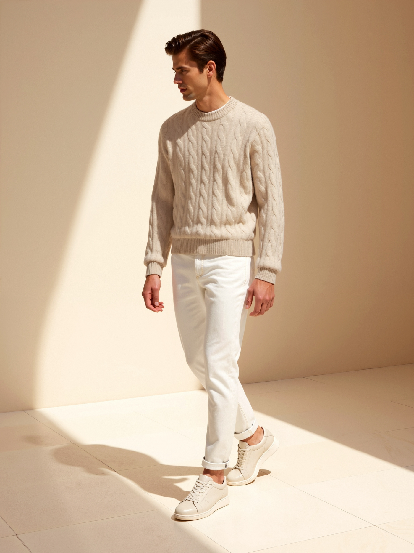 Matteo | Eleganter Kaschmir Pullover für Herren langarm