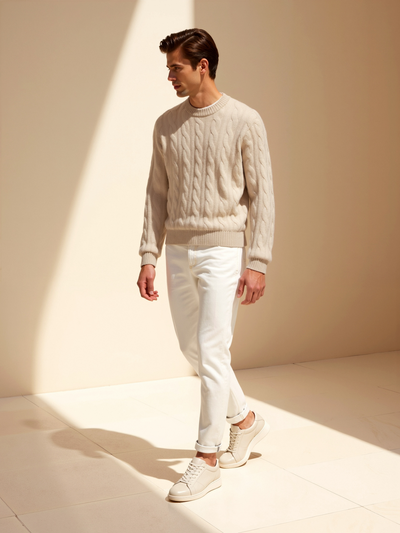 Matteo | Eleganter Kaschmir Pullover für Herren langarm