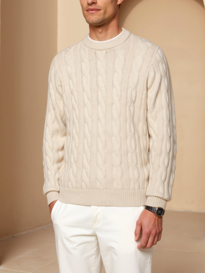Matteo | Eleganter Kaschmir Pullover für Herren langarm