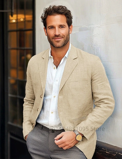 Matteo | Eleganter Leinenblazer für Herren Sommer