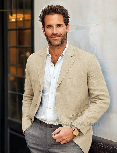 Matteo | Eleganter Leinenblazer für Herren Sommer