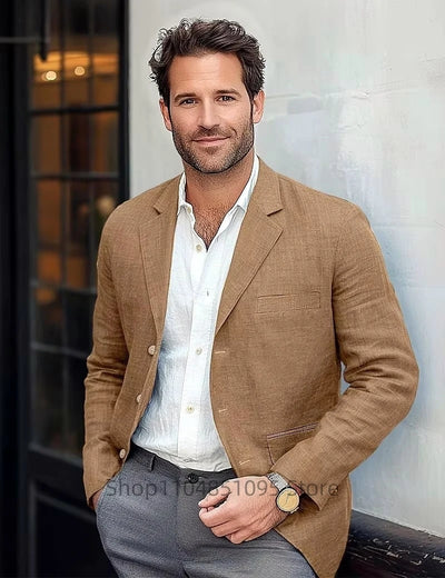 Matteo | Eleganter Leinenblazer für Herren Sommer