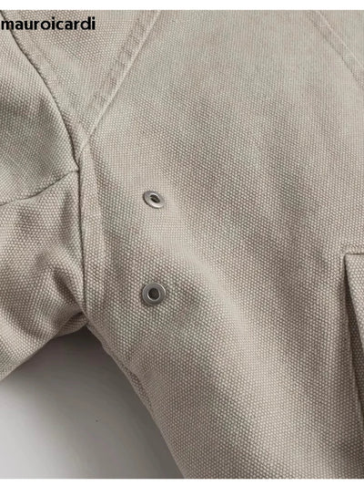 Mauro | Warme Oversized-Jacke für Damen Herbst mit Kunstfell