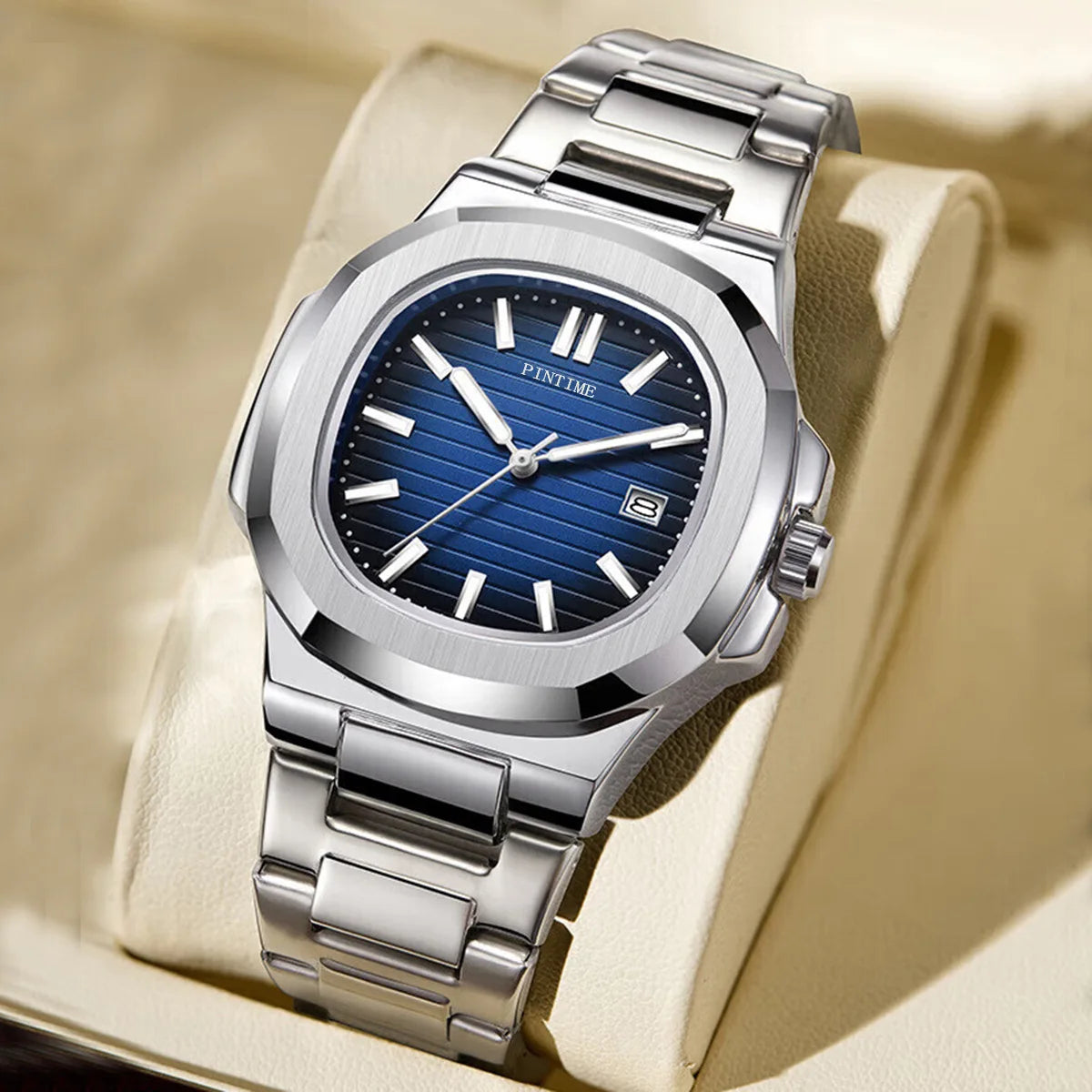 Atlantis - Mechanische Armbanduhr für Herren – Parrot Serie 2024 mit Nachtlicht & wasserdichtem Design