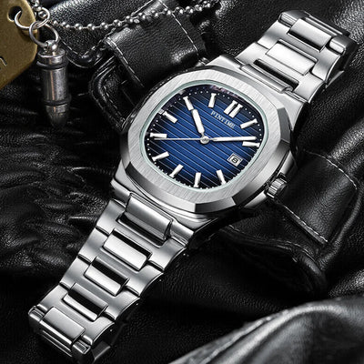 Atlantis - Mechanische Armbanduhr für Herren – Parrot Serie 2024 mit Nachtlicht & wasserdichtem Design