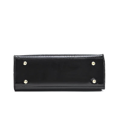 Melinda | Elegante Krokodil-Handtasche für Damen glänzend