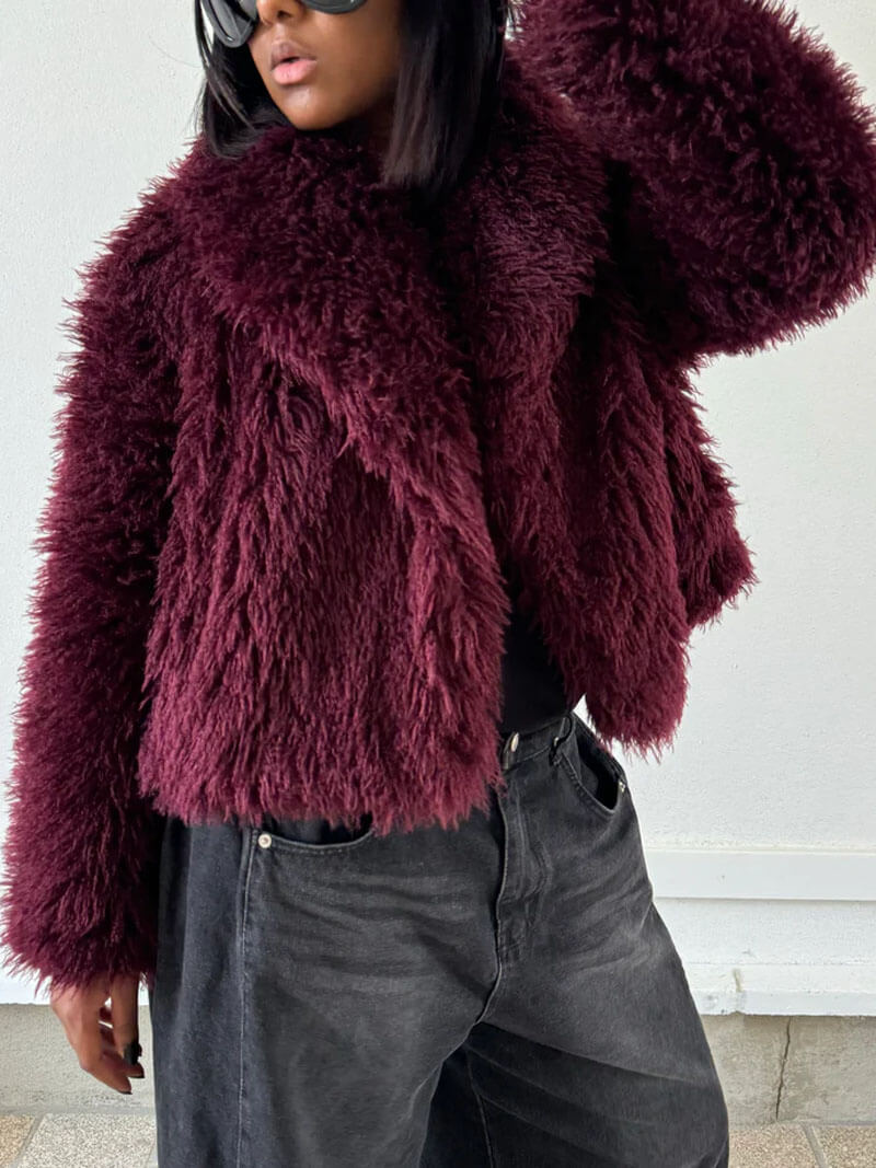 Mia | Elegante Kunstpelzjacke für Damen Herbst