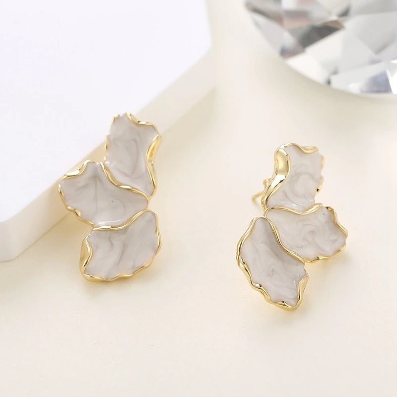 Micara | Elegante Ohrringe Gold für Damen glänzend