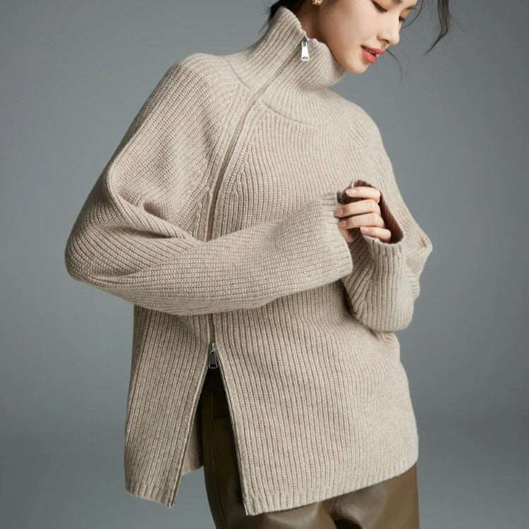 Michelle | Warmer Rollkragenpullover für Damen Winter