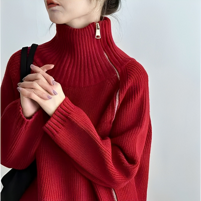 Michelle | Warmer Rollkragenpullover für Damen Winter