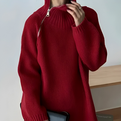 Michelle | Warmer Rollkragenpullover für Damen Winter