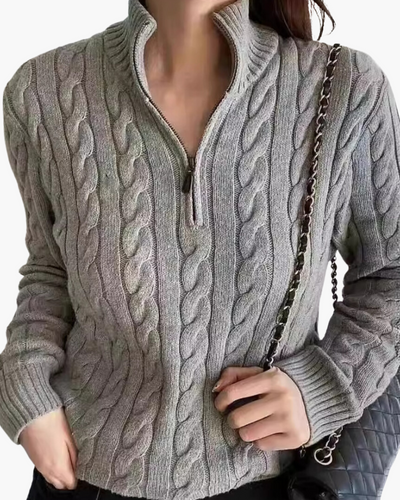 Half-Zip Damen