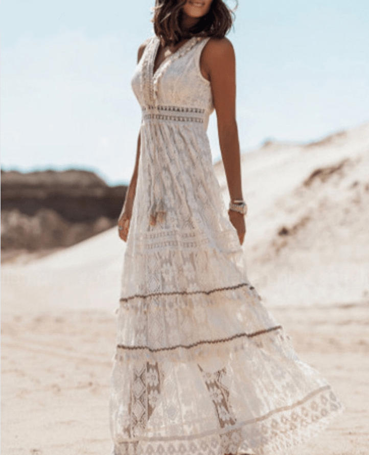 Paige | Romantisches Spitzenkleid für Damen festlich