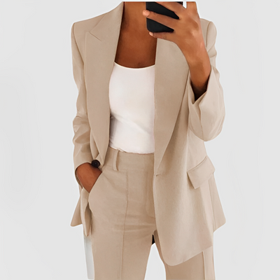 Patry | Elegantes Blazer für Damen Business Baumwolle-Seide