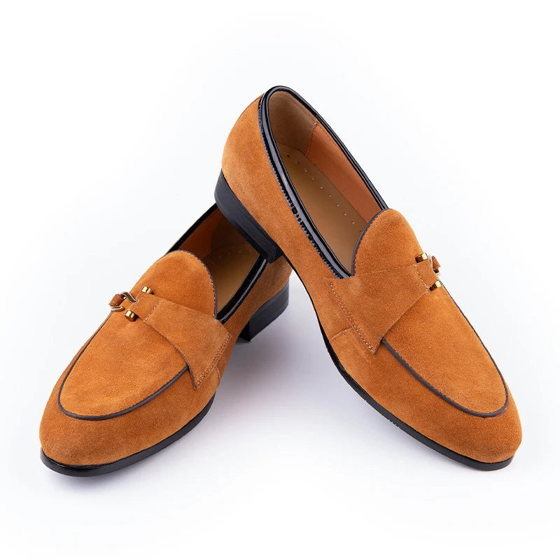 Variant image for Herren Slipper Schwarz Größe 42 Wildleder – Bequeme Schlupfschuhe für Alltag und besondere Anlässe-2