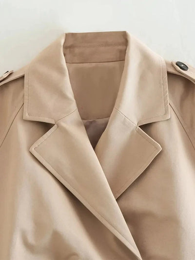 Élodie Cropped Trenchjacke