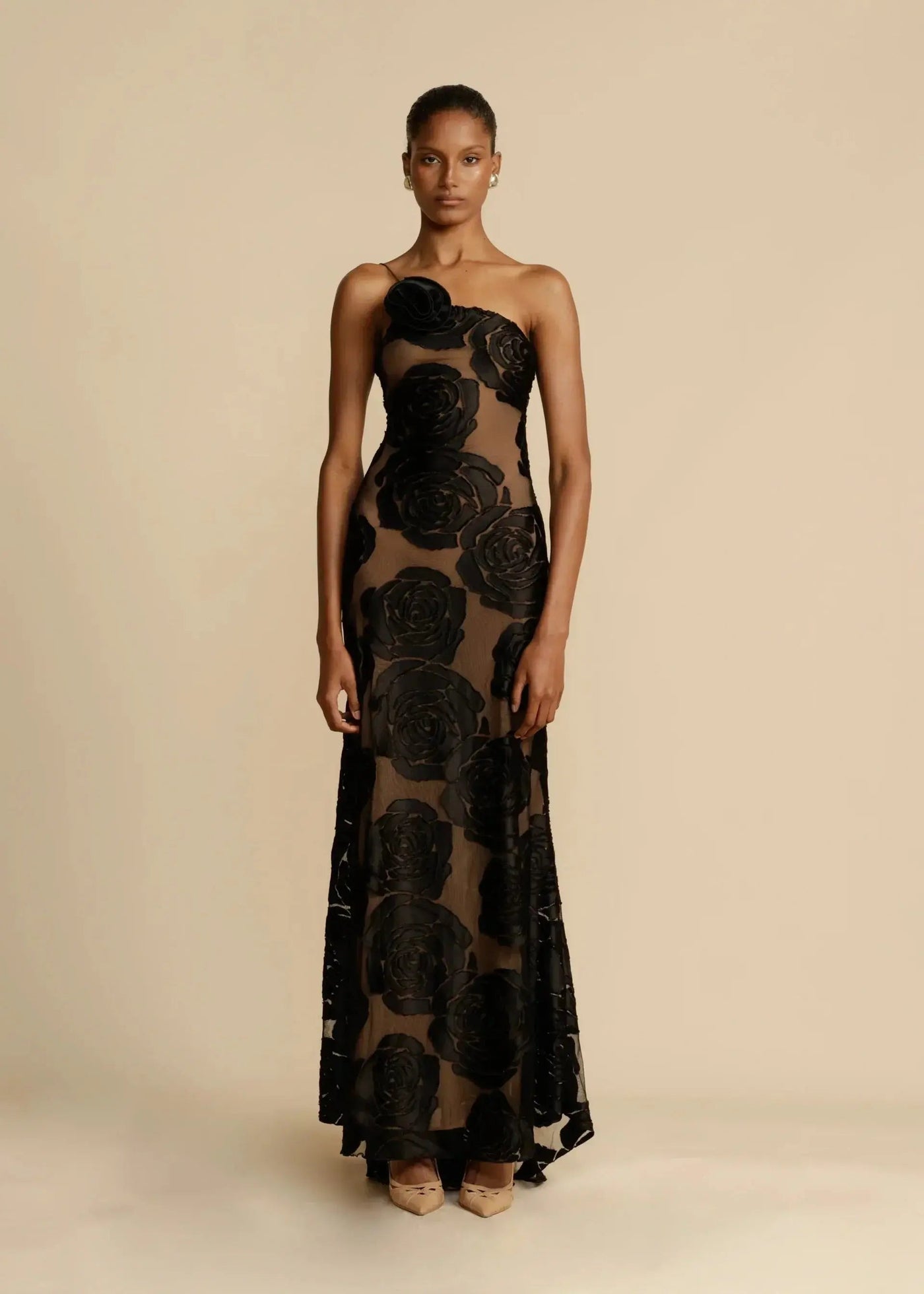 ZOÉ | Maxikleid mit Blumen & Schlitz
