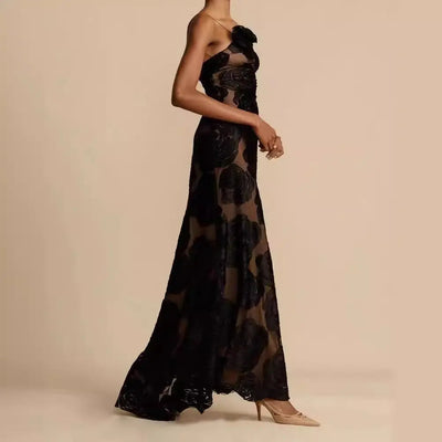 ZOÉ | Maxikleid mit Blumen & Schlitz