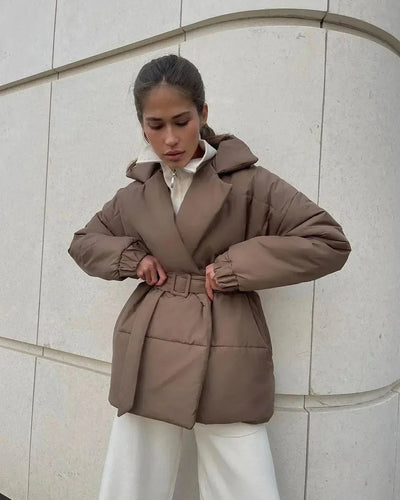 Senna | Elegante Pufferjacke für Damen mit Gürtel Winter 0