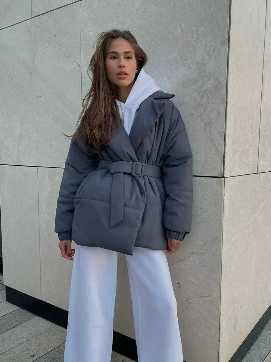 Senna | Elegante Pufferjacke für Damen mit Gürtel Winter 1