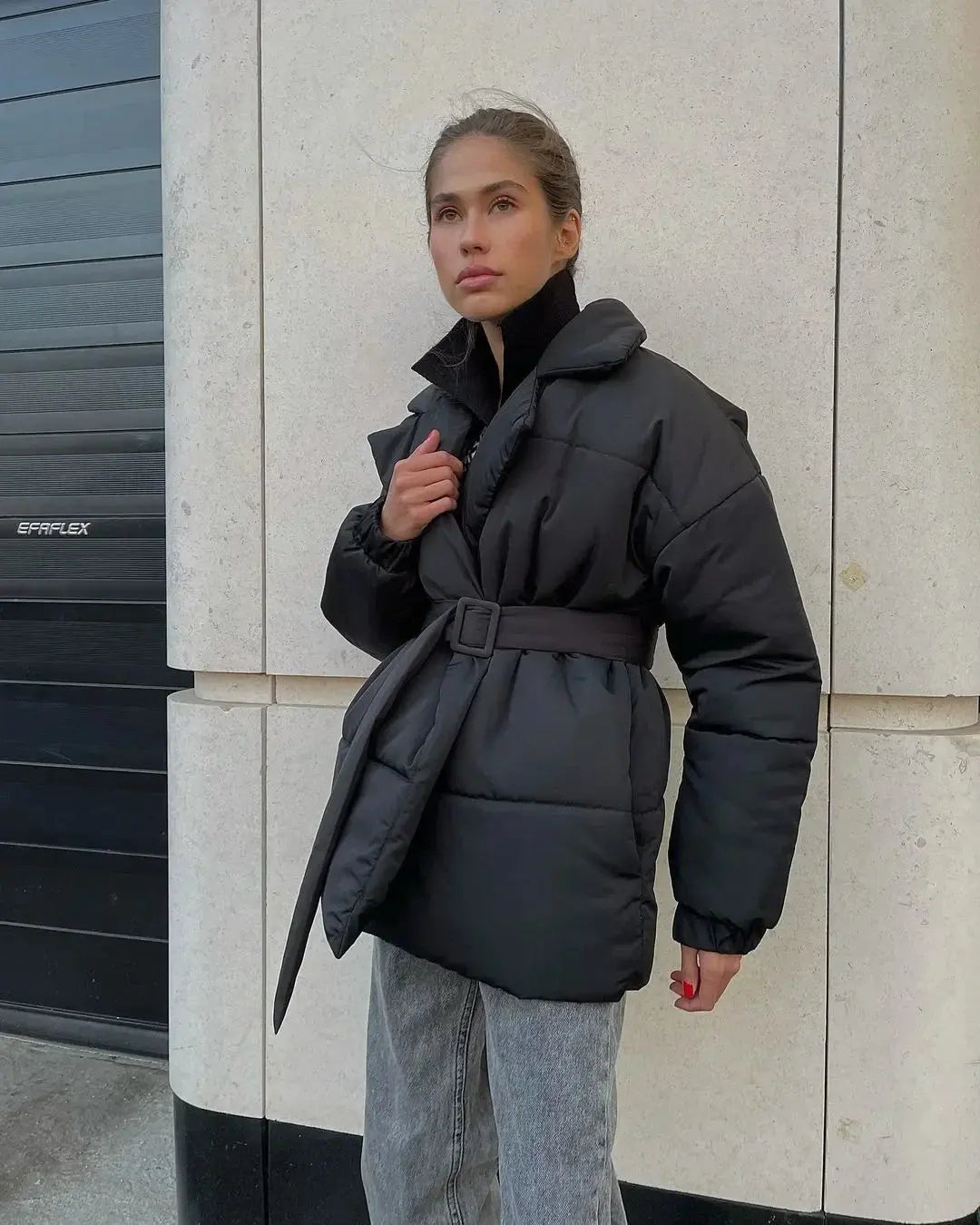 Senna | Elegante Pufferjacke für Damen mit Gürtel Winter 6
