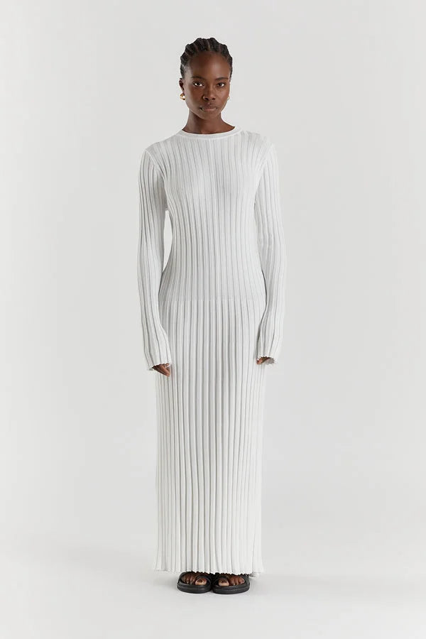 Sofia Midi Kleid aus Baumwolle mit Taillengürtel