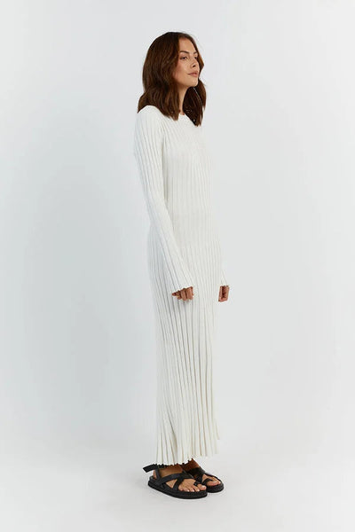 Sofia Midi Kleid aus Baumwolle mit Taillengürtel