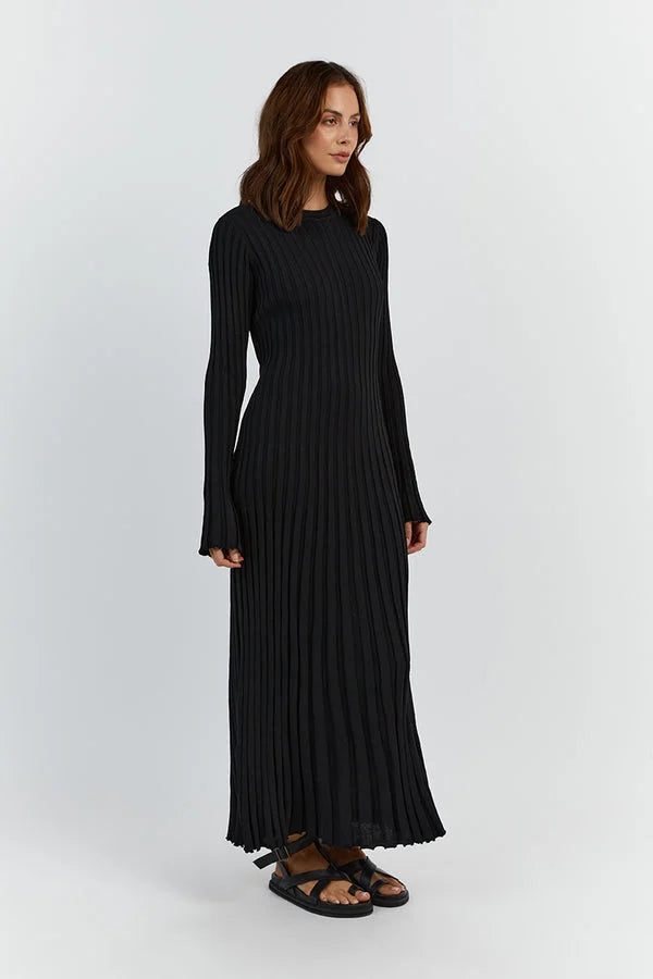 Sofia Midi Kleid aus Baumwolle mit Taillengürtel