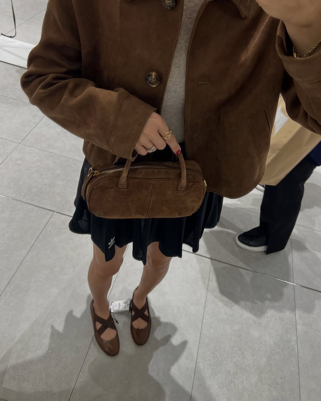 Sophie | Elegante Umhängetasche für Damen Mini Wildleder