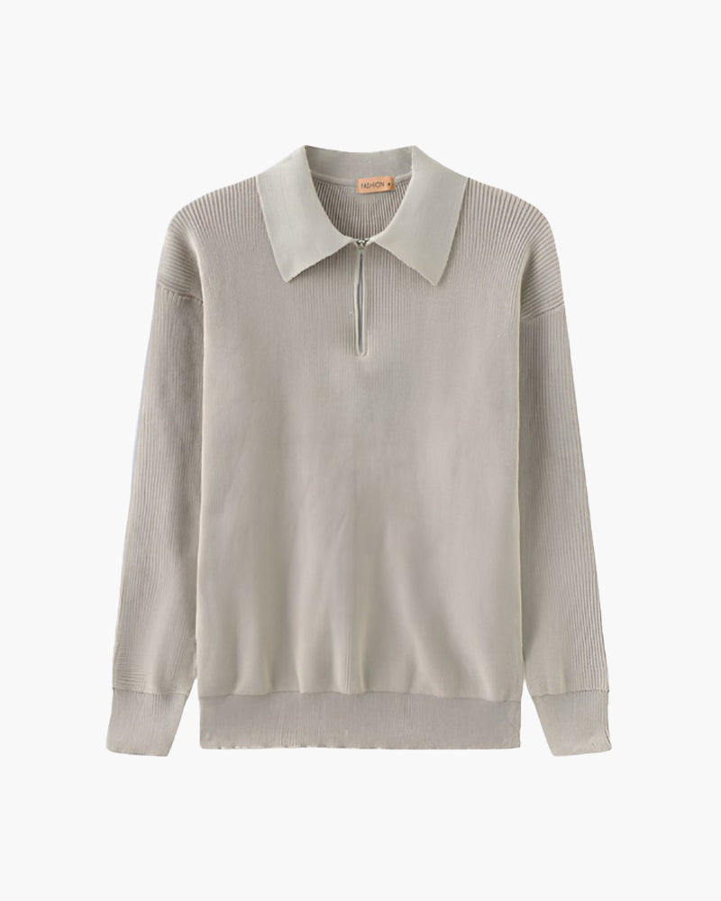 Strickpullover Half-Zip