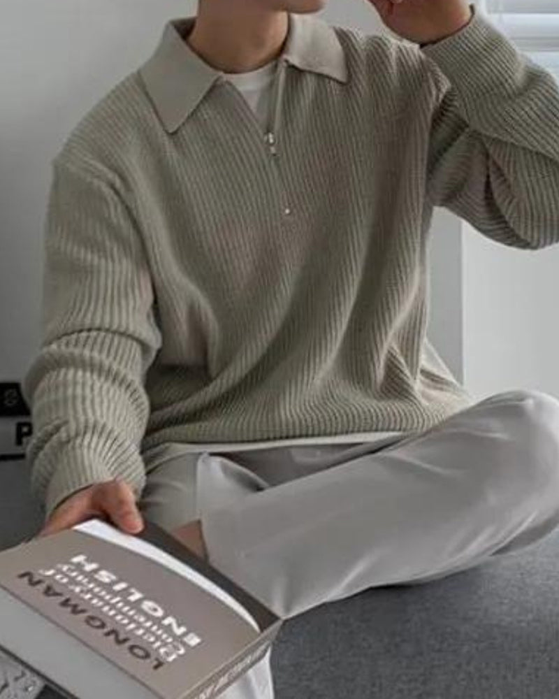 Strickpullover Half-Zip