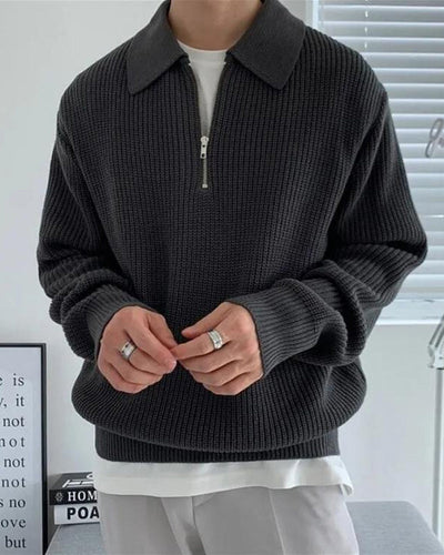 Strickpullover Half-Zip