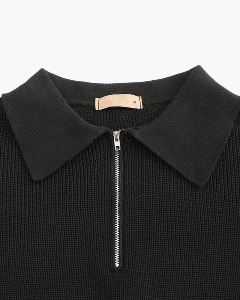 Strickpullover Half-Zip