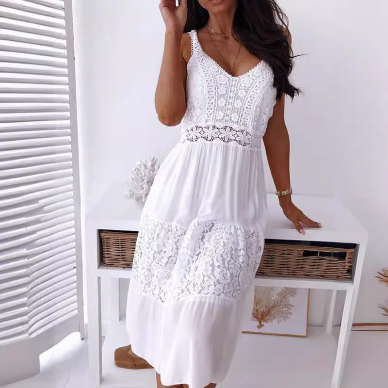 Amara | Weißes Spitzenkleid