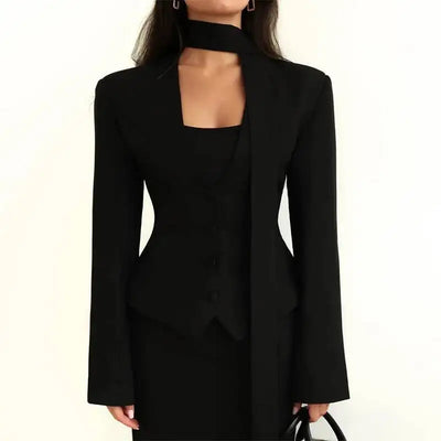 Zmeenna | Eleganter Blazer für Damen mit Schal