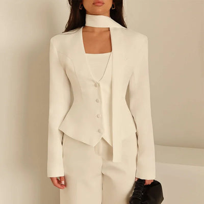 Zmeenna | Eleganter Blazer für Damen mit Schal