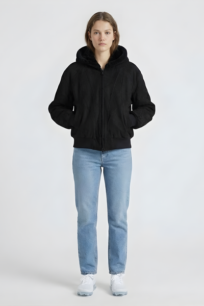 Mauro | Warme Oversized-Jacke für Damen Herbst mit Kunstfell