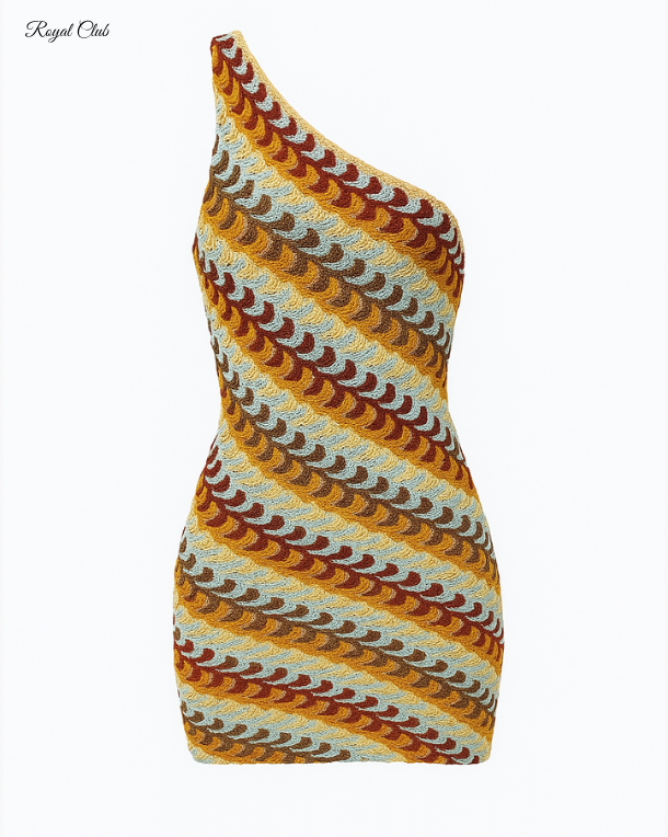 KIANNA ONE-SHOULDER MINIKLEID