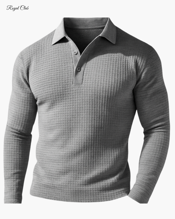 Herren Poloshirt Langarm