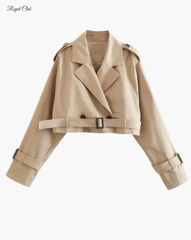 Élodie Cropped Trenchjacke