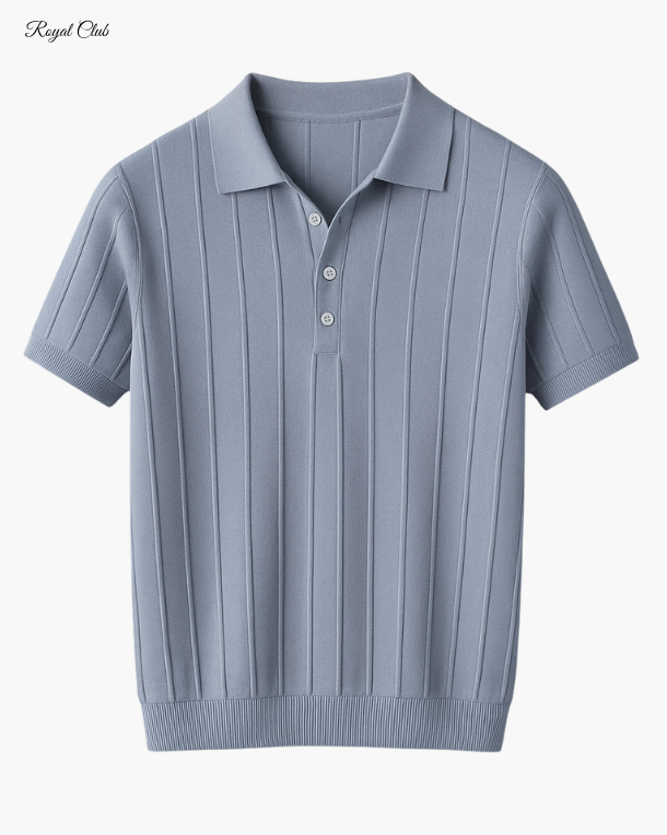 Herren Poloshirt Gestreift